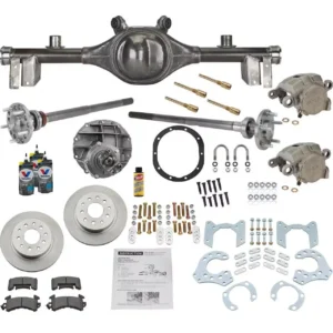 1968-72 Chevy Chevelle 9 Inch Rear Axle w/Disc Kit, 3.50:1 Powered Coated