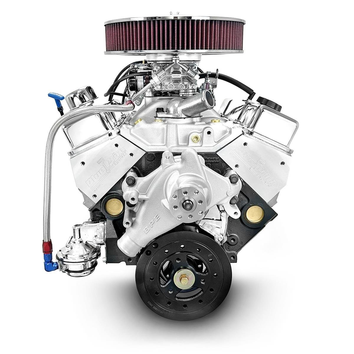 BluePrint Engines GM 350 C.I.D. 390 HP Dressed Long Block Crate Engines BP3505CTCD - Image 2