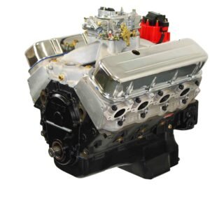 BluePrint Engines GM 496 C.I.D. 600 HP Stroker Dressed Carbureted Long Block Crate Engines BP4967CTC