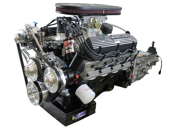 BluePrint Builder Series 347W/415HP Mustang Edition EFI Crate Engine and TKX Transmission Combos B347FKTKXM